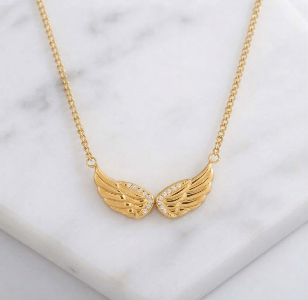 The Guardian Zircon Wing Necklace