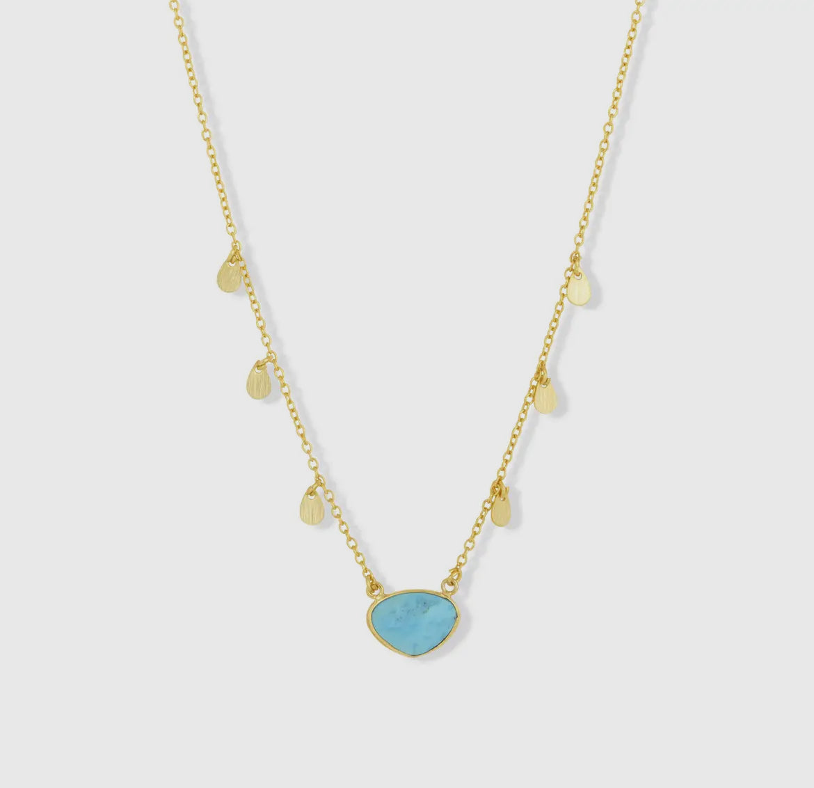 Blossom Gemstone Necklace | Turquoise