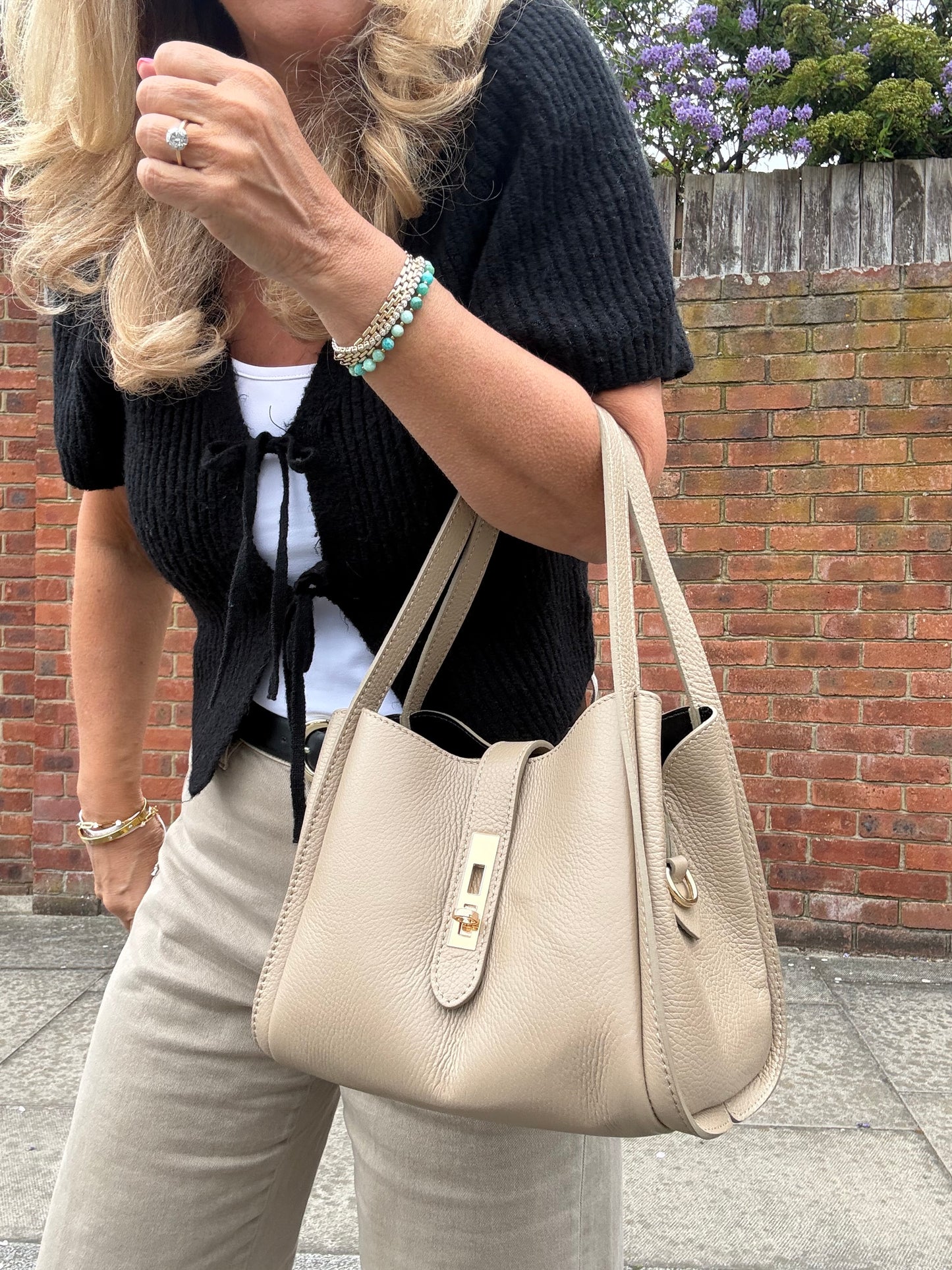 Amalfi Multi Compartment Bag | Taupe