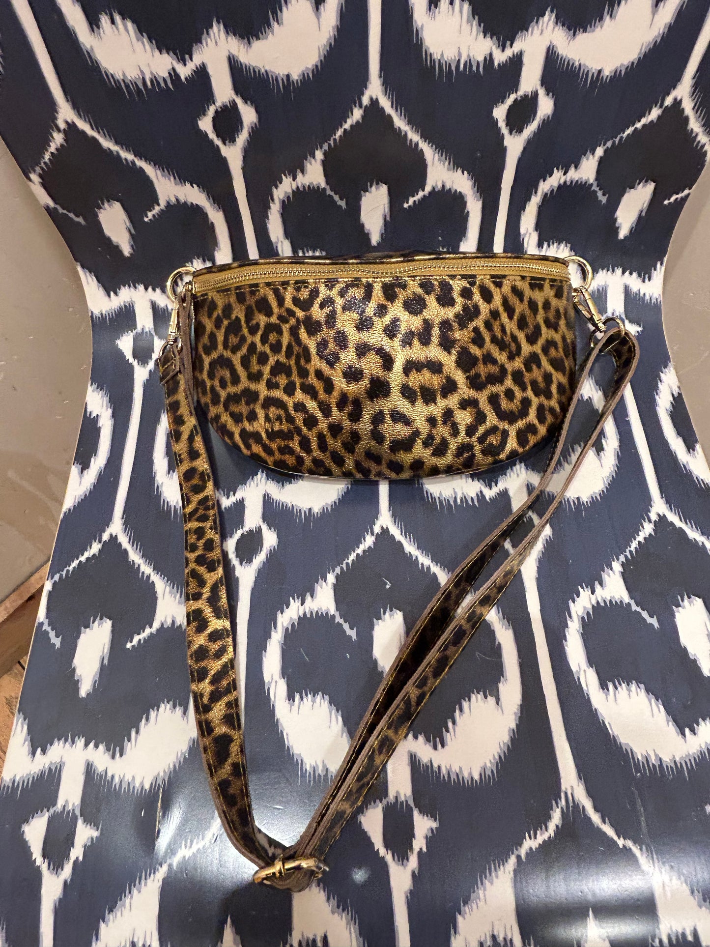 Harley Crossbody Sling Bag | Golden Leopard