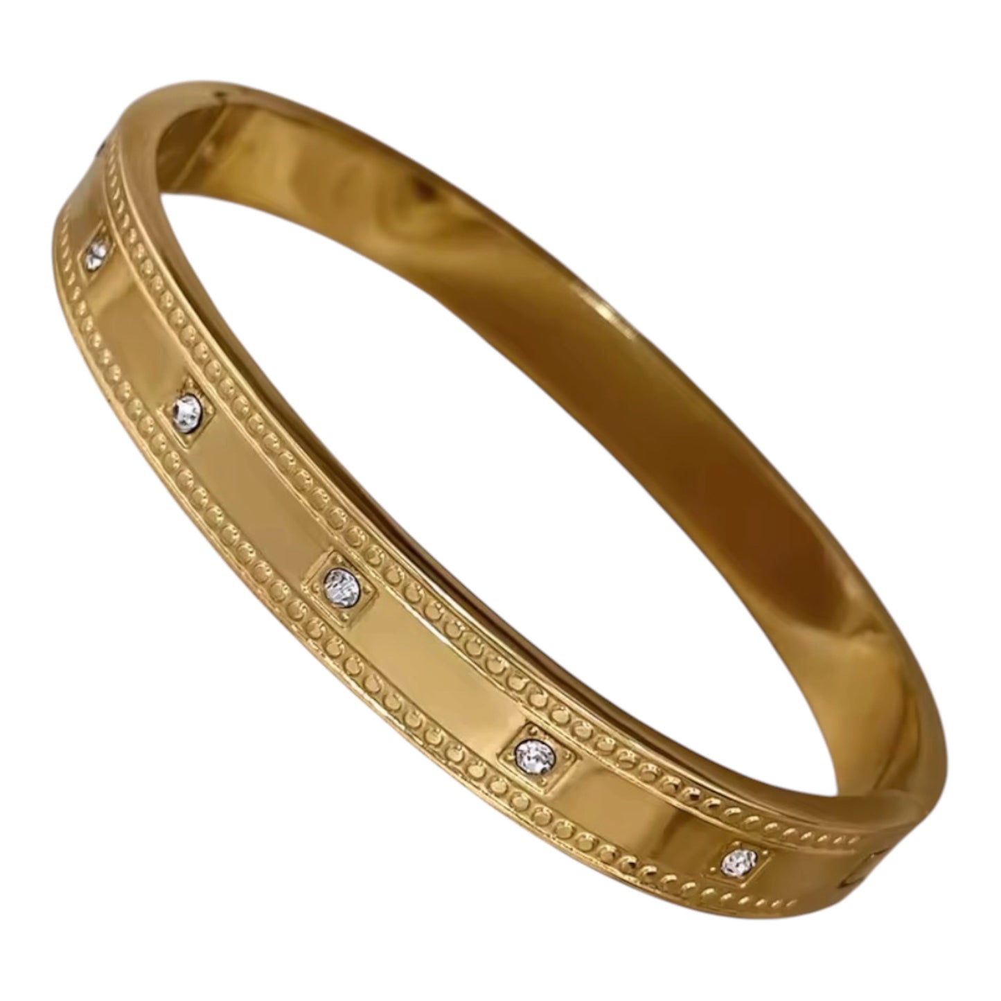 The Clementine Crystal Bangle