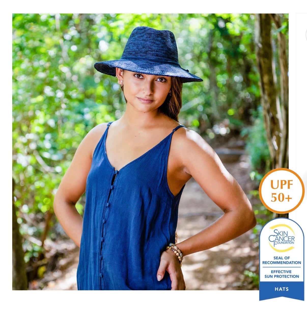 Seville Sun Hat (UPF50+ & Packable) | Mixed Navy
