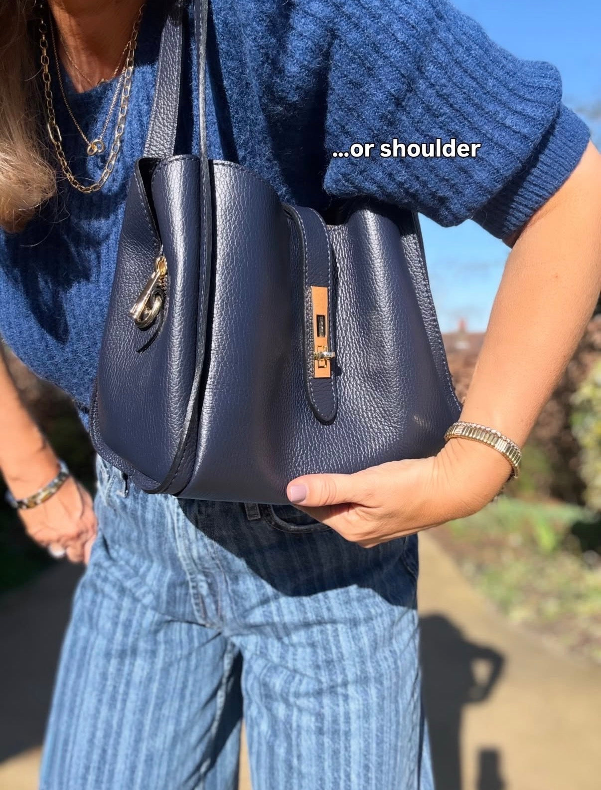 Amalfi Multi Compartment Bag | Navy