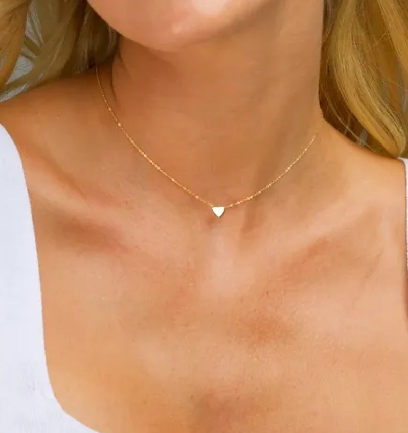 Sasha Mini Heart Necklace | Gold or Silver