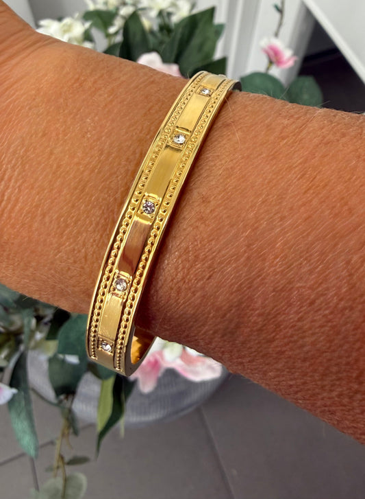 The Clementine Crystal Bangle
