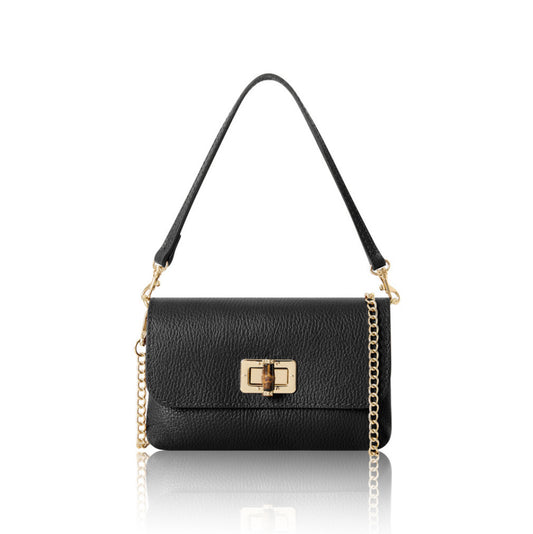 Emilia 3-in-1 Leather Bag | Black