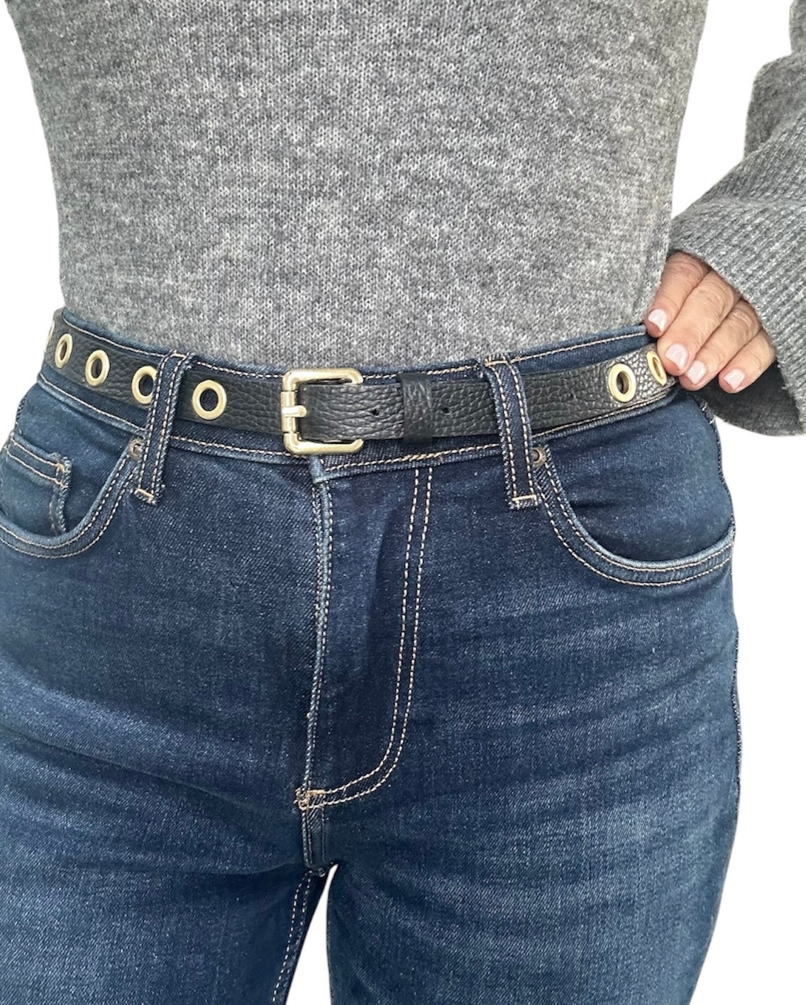 Billie Belt | Black Leather