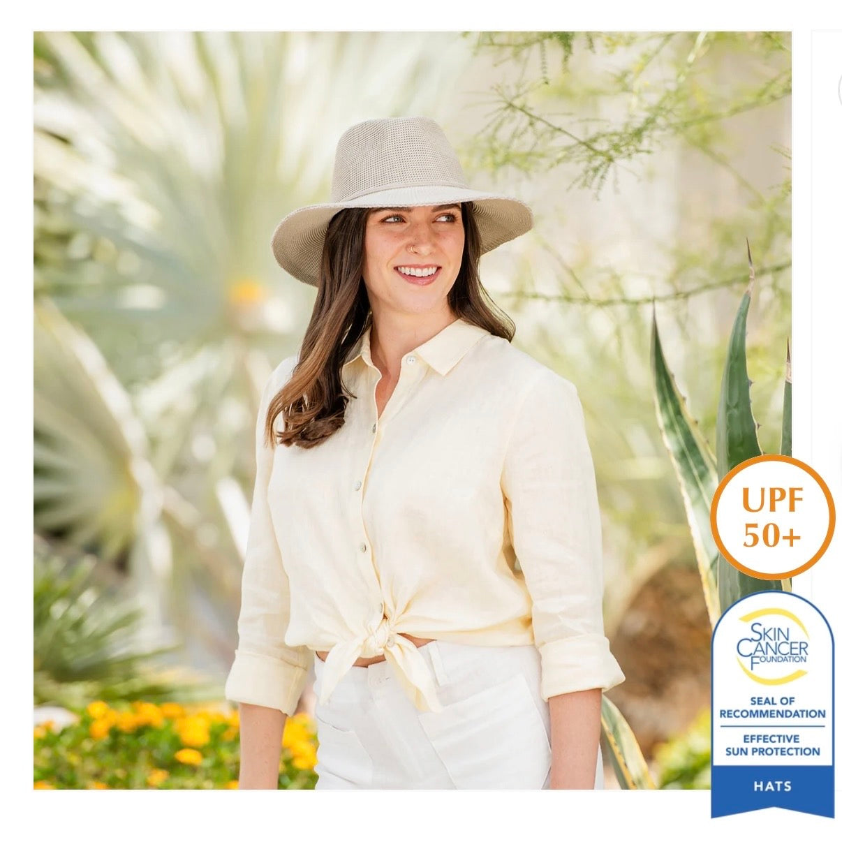 Seville Sun Hat (UPF50+ & Packable) | Stone