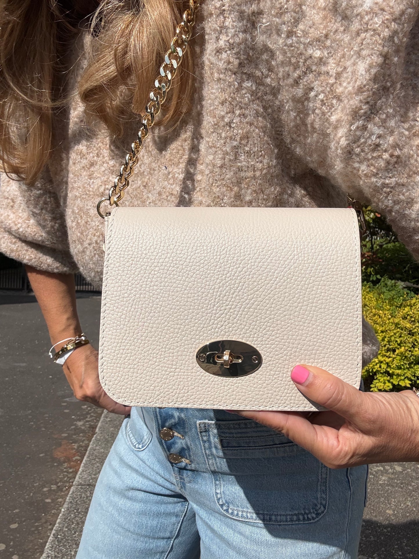 Palermo Leather Bag | Cream