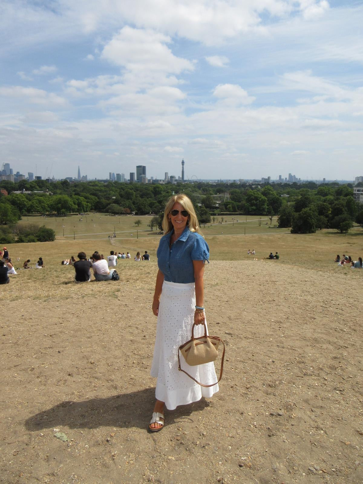 The Positano Raffia & Leather Tote Bag | Tan