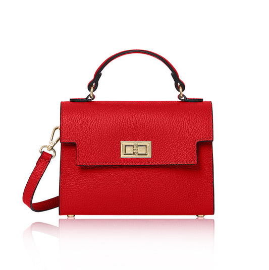 Firenze Leather Box Bag | Red