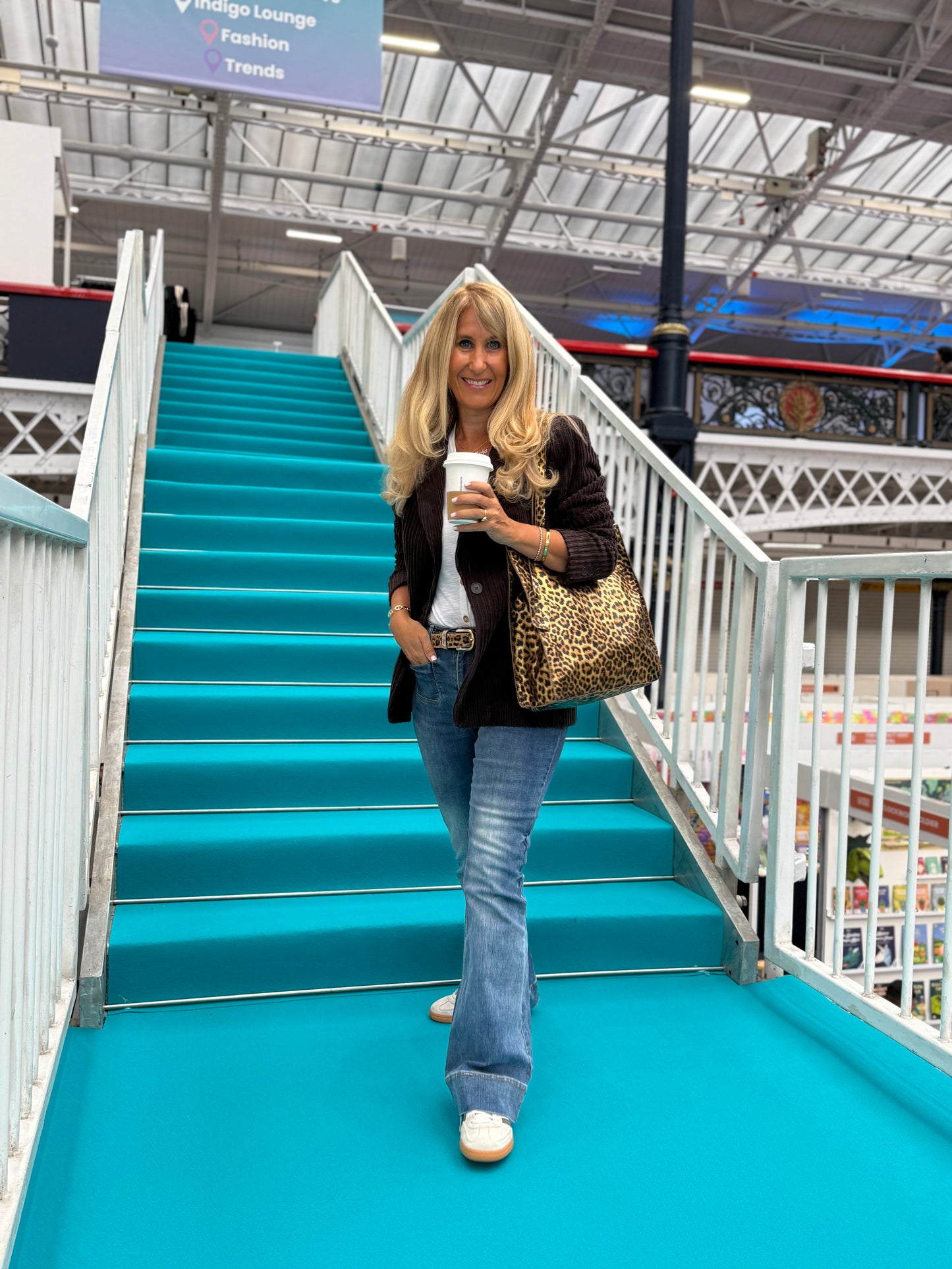 Leopard Print Leather Shopper was