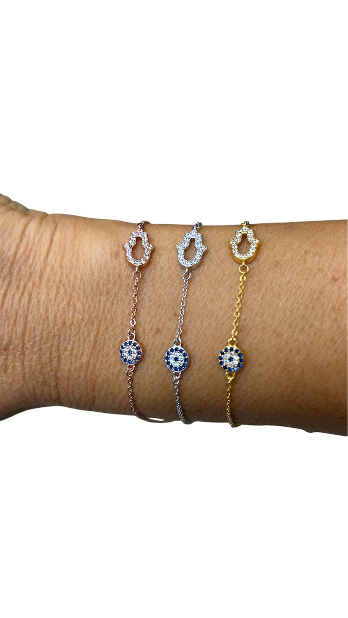 Allegra Evil Eye & Hamsa Bracelet | Gold