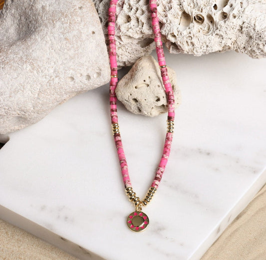 Sun Kissed Necklace | Pink