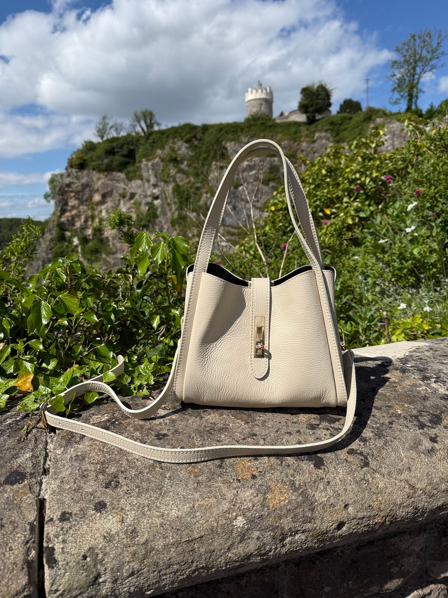 Amalfi Multi Compartment Bag | Cream