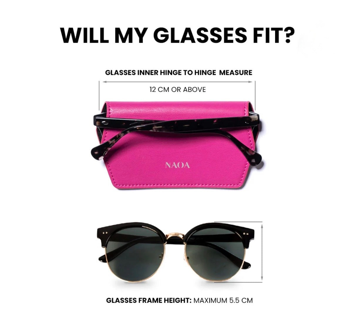 Slim Glasses Case | Black