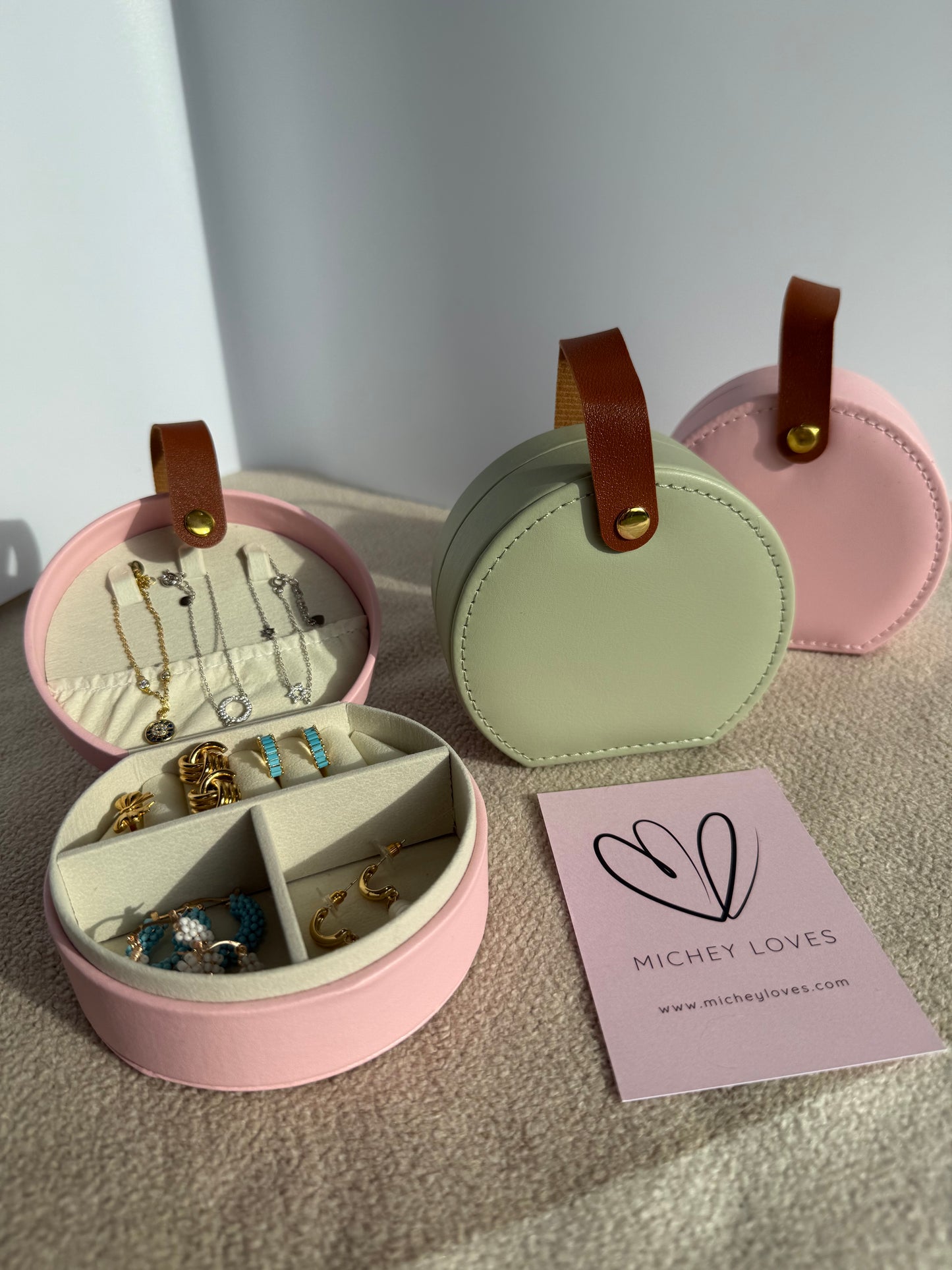 Jewellery Carry Case | Pistachio Green