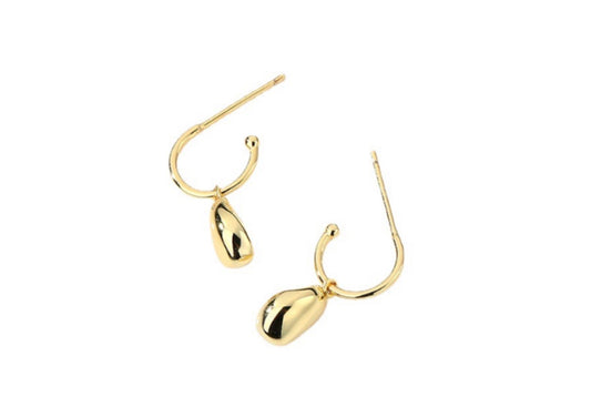 Molten Drop Hoops | Gold