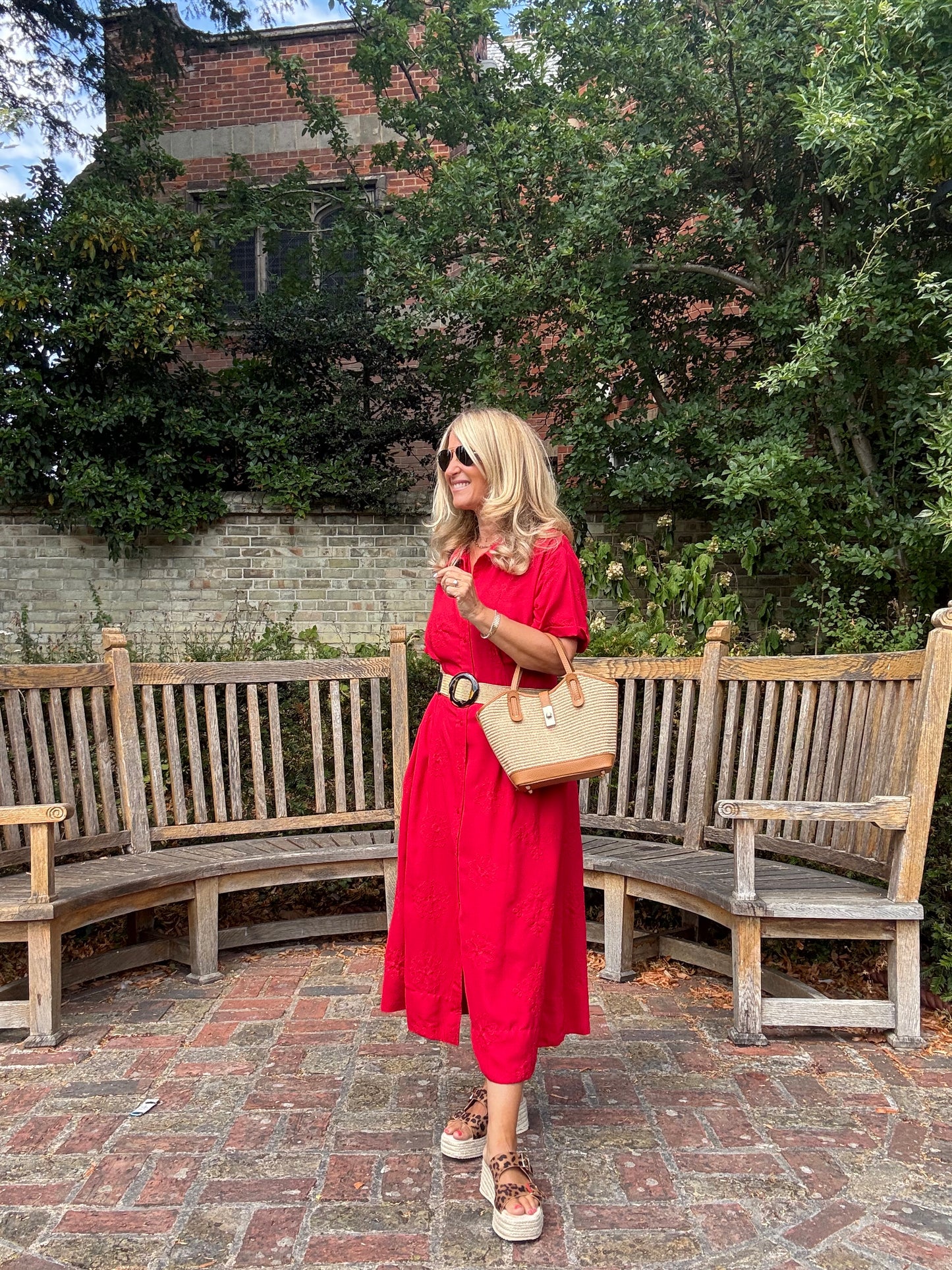 Ravello Raffia & Leather Tote | Tan