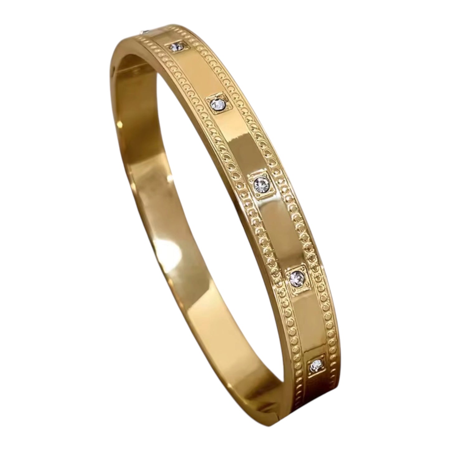 The Clementine Crystal Bangle