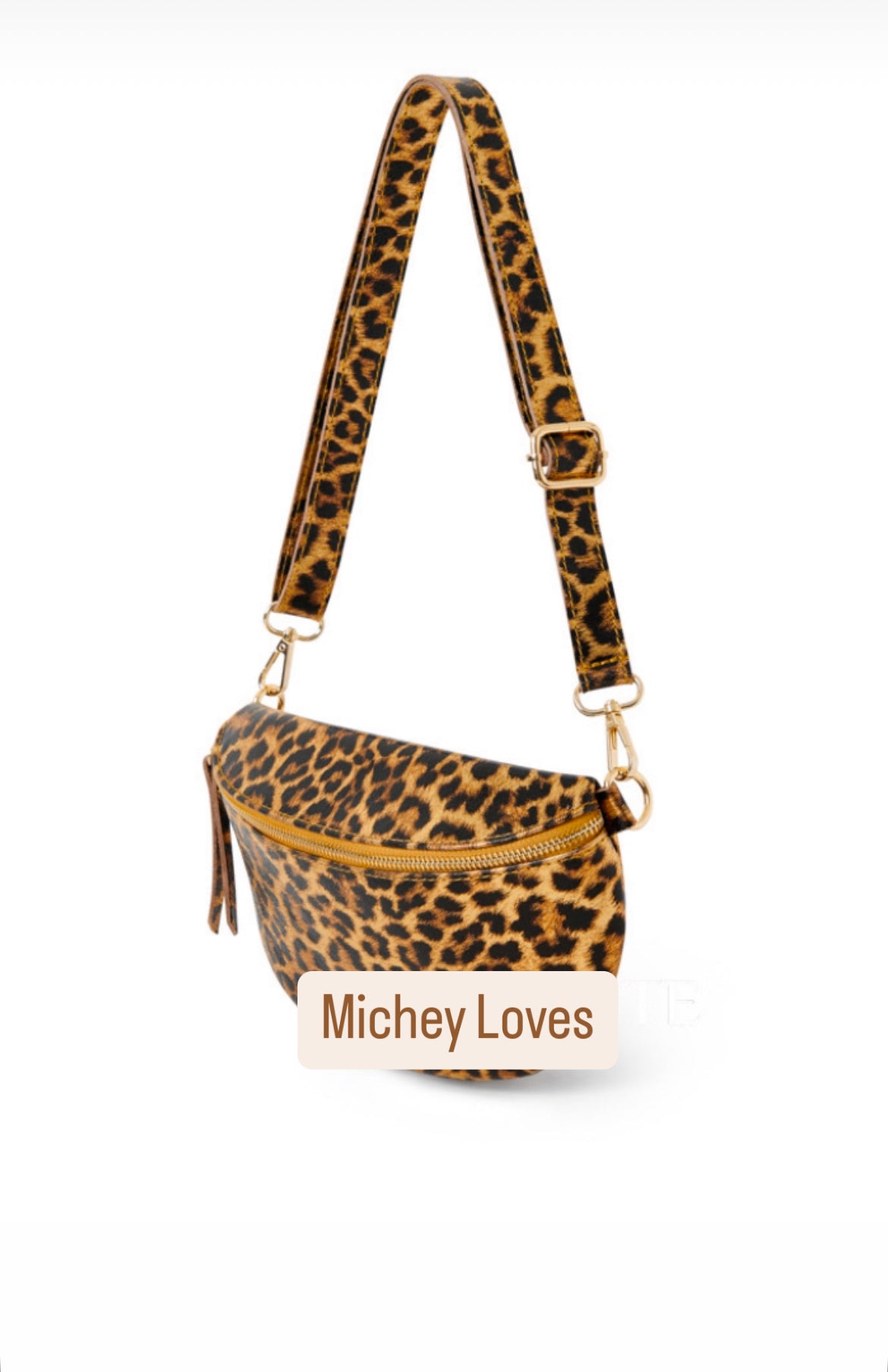 Harley Crossbody Sling Bag | Golden Leopard