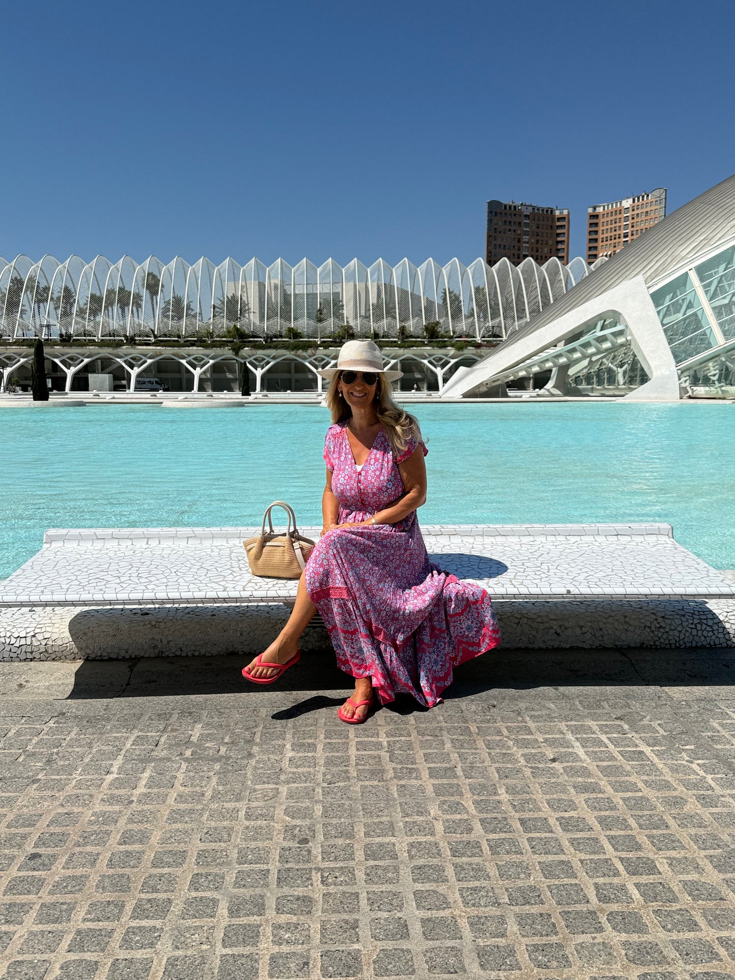 The Positano Raffia & Leather Tote Bag | Tan
