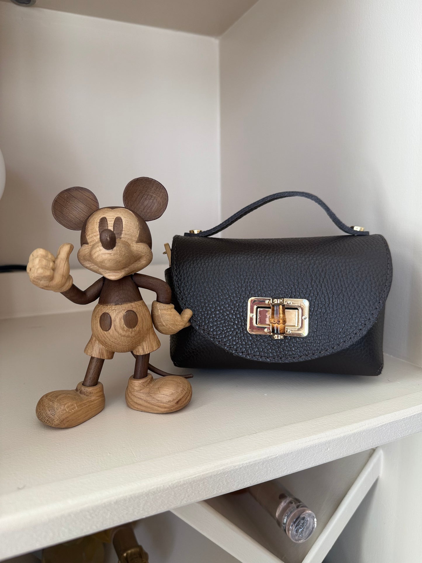 Milano Mini Leather Bag | Chocolate Brown