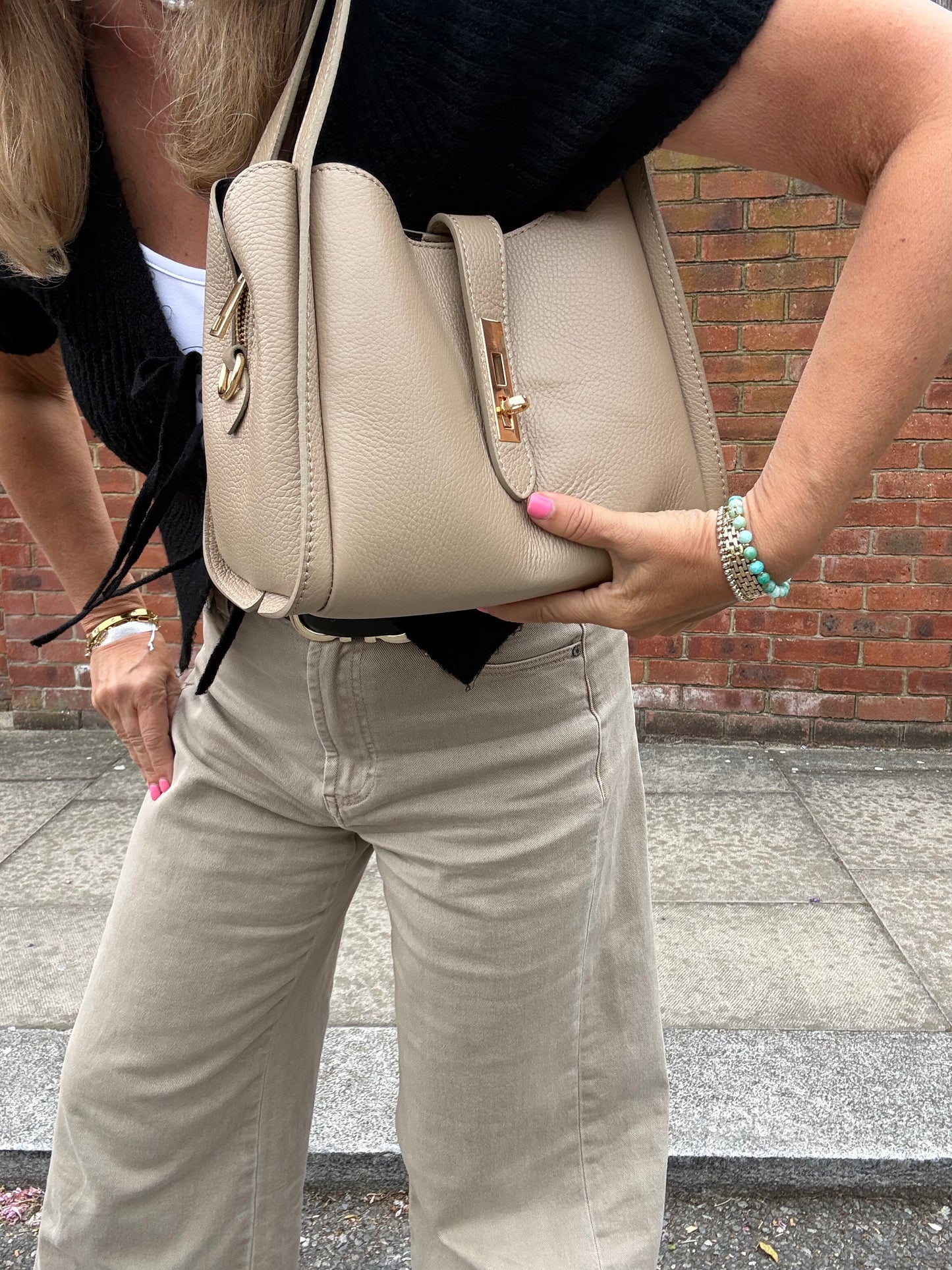 Amalfi Multi Compartment Bag | Taupe