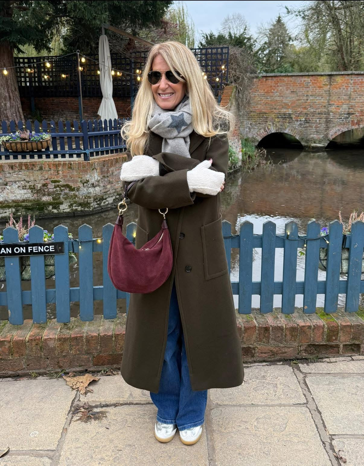 Sienna Suede Crescent Hobo Bag | Black