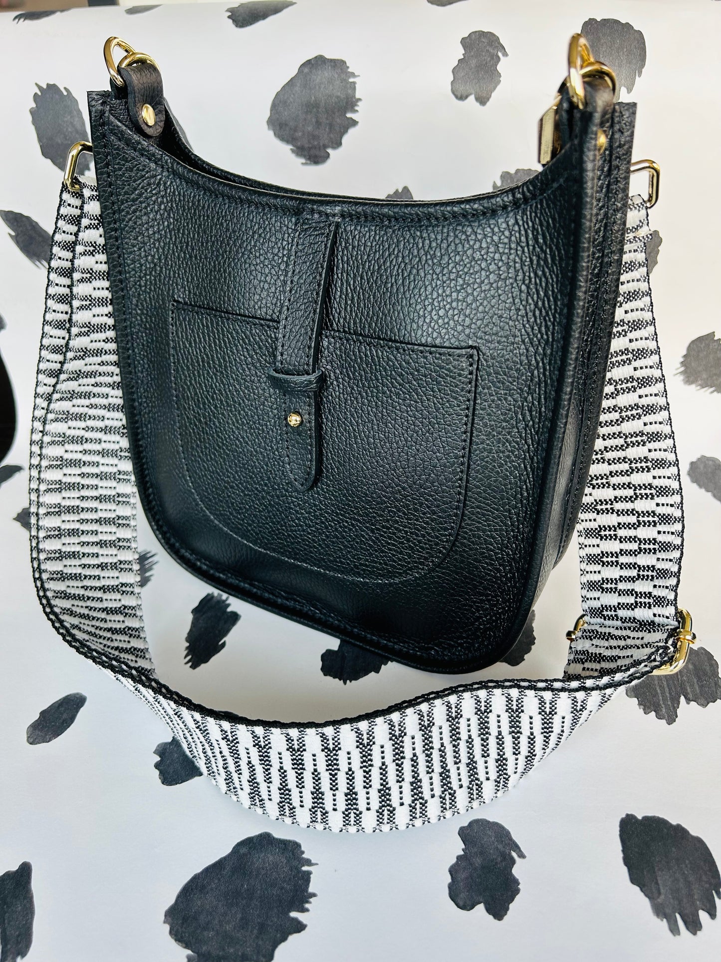 Portofino Leather Bag | Black