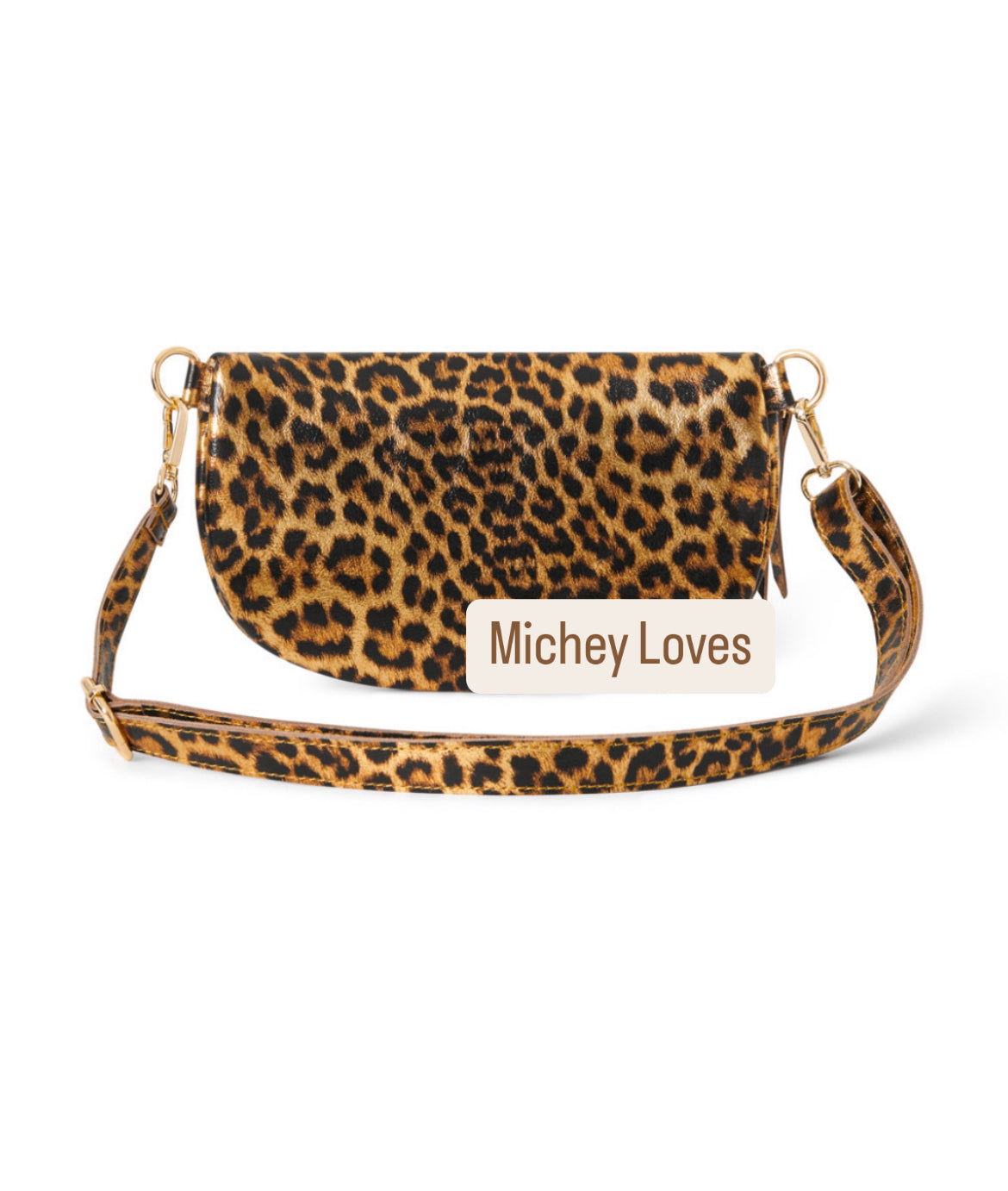 Harley Crossbody Sling Bag | Golden Leopard