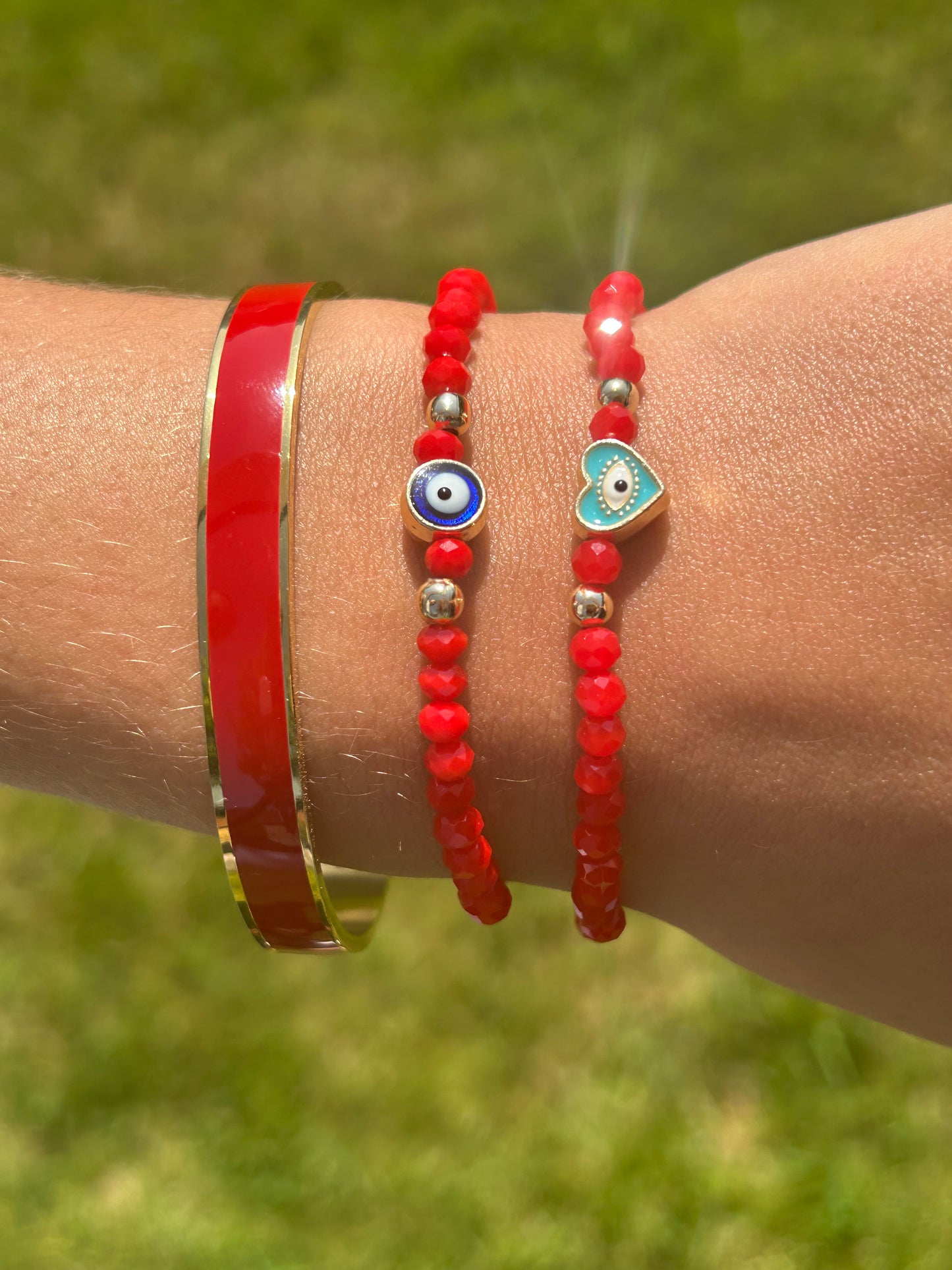 Hula Bangle Bracelet | Red