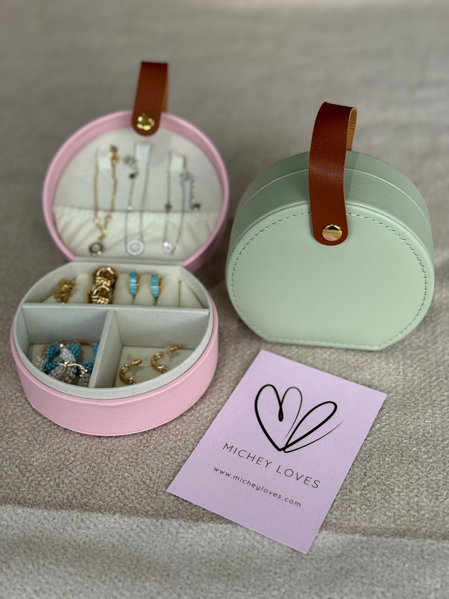 Jewellery Carry Case | Pistachio Green