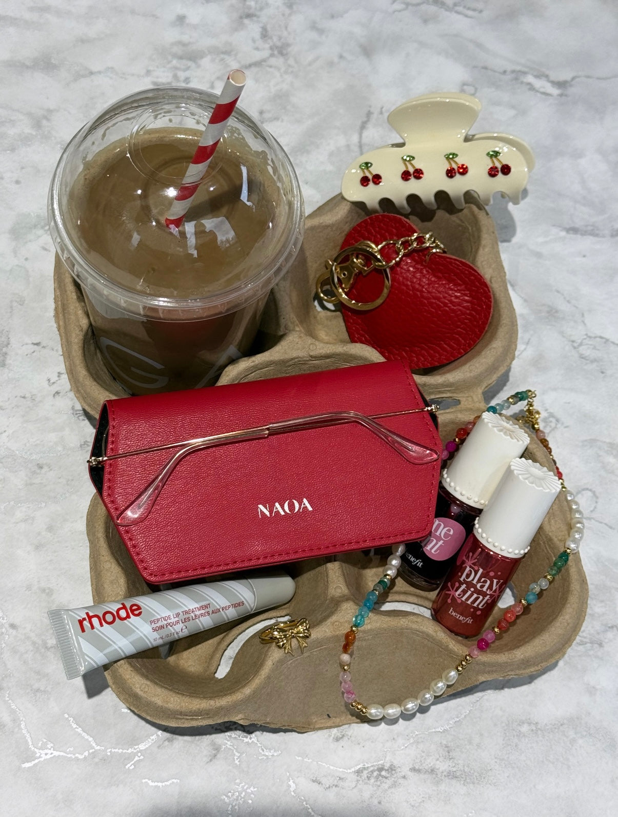 Slim Glasses Case | Red