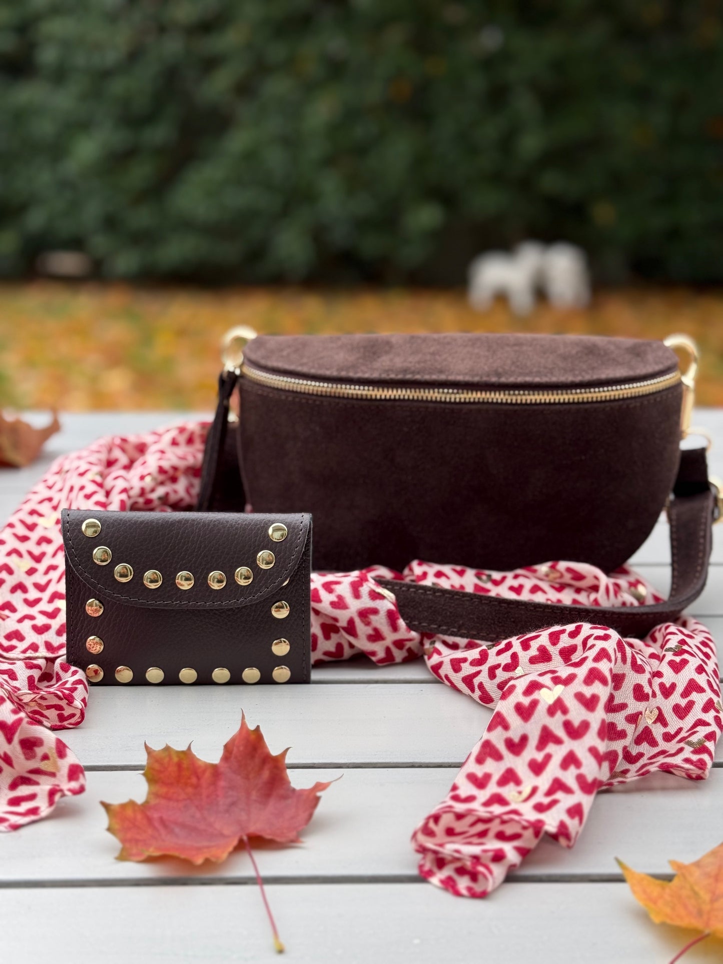Harley Suede Sling Bag | Chocolate Brown