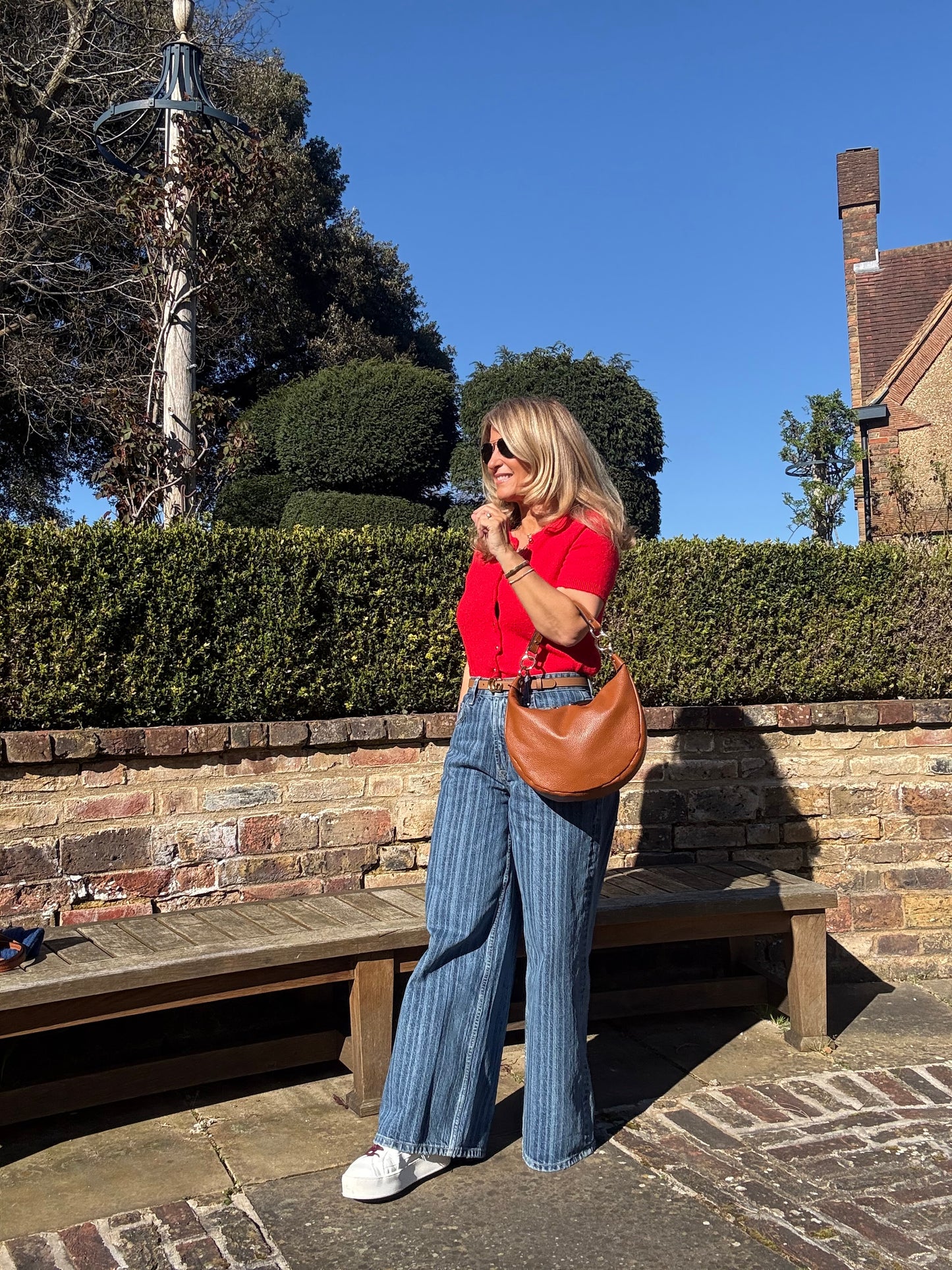 Valencia Crescent Hobo Bag | Tan