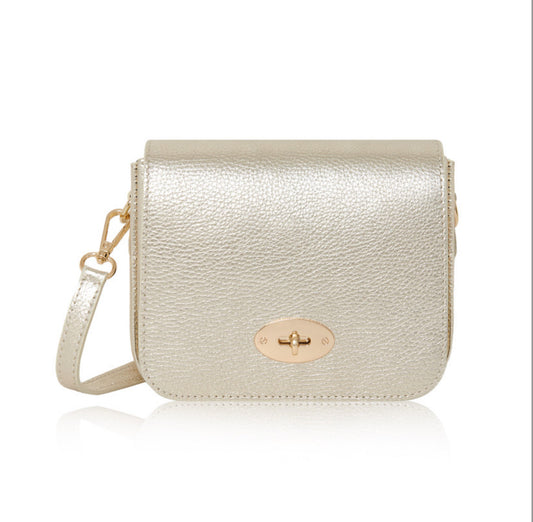 Palermo Leather Bag | Gold