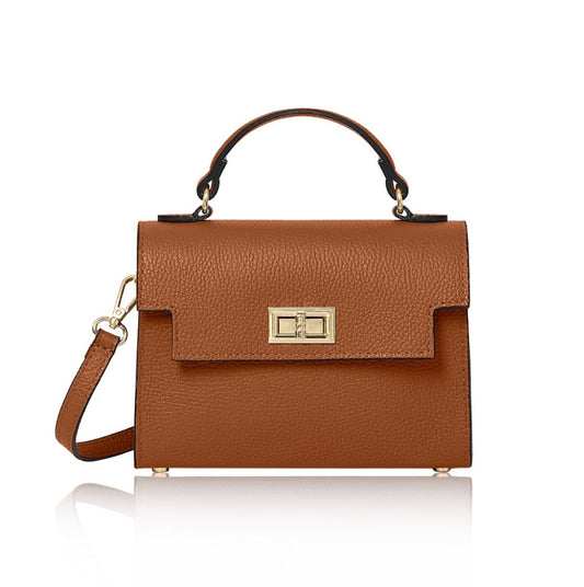 Firenze Leather Box Bag | Tan