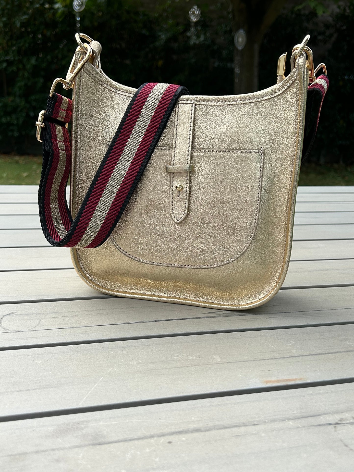 Portofino Leather Bag | Gold