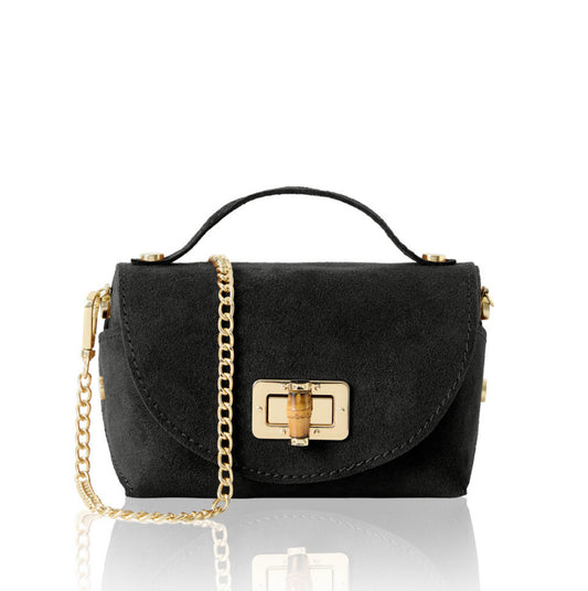 Milano Mini Suede Bag | Black