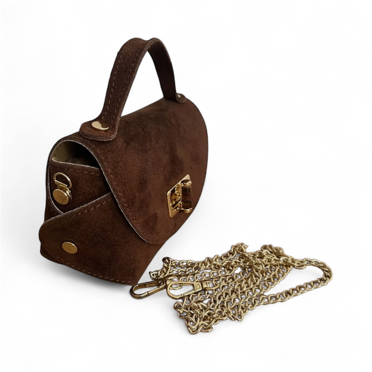 Milano Mini Suede Bag | Black
