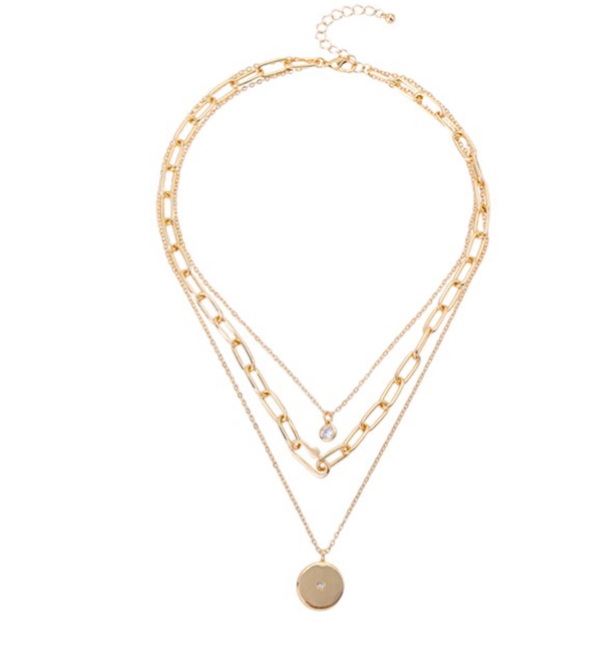 Aurora Layered Gold Necklace