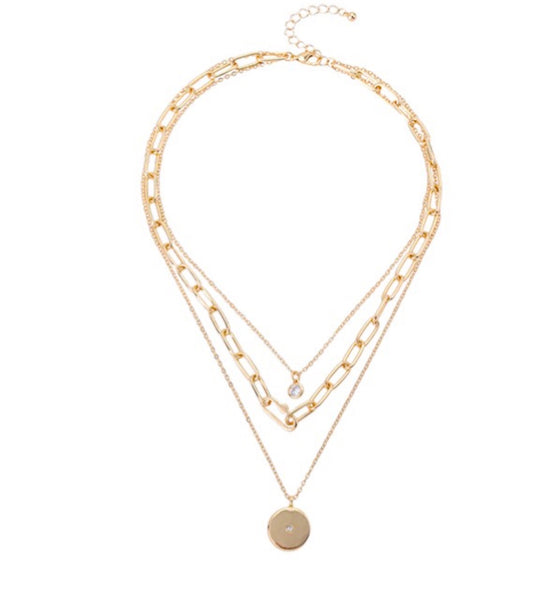 Aurora Layered Gold Necklace