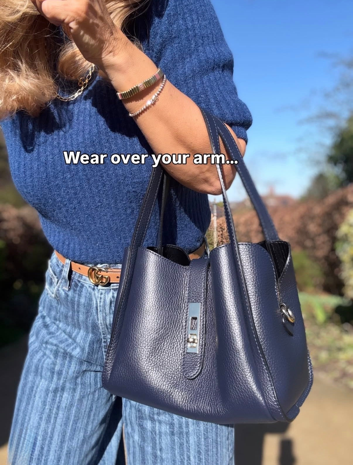 Amalfi Multi Compartment Bag | Navy