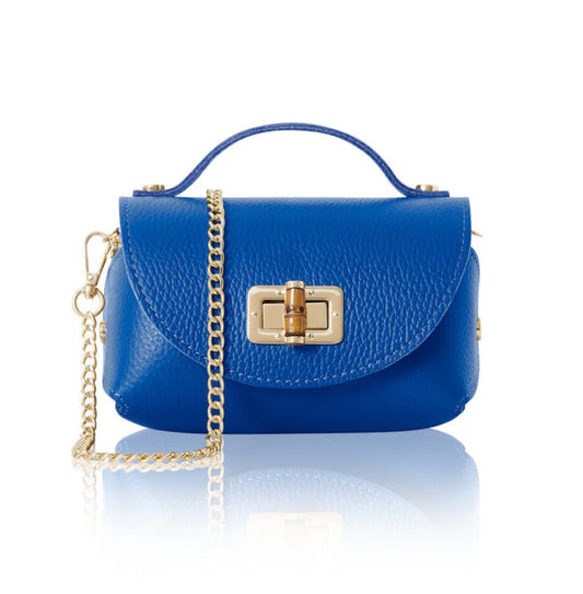 Milano Mini Leather Bag | Royal Blue