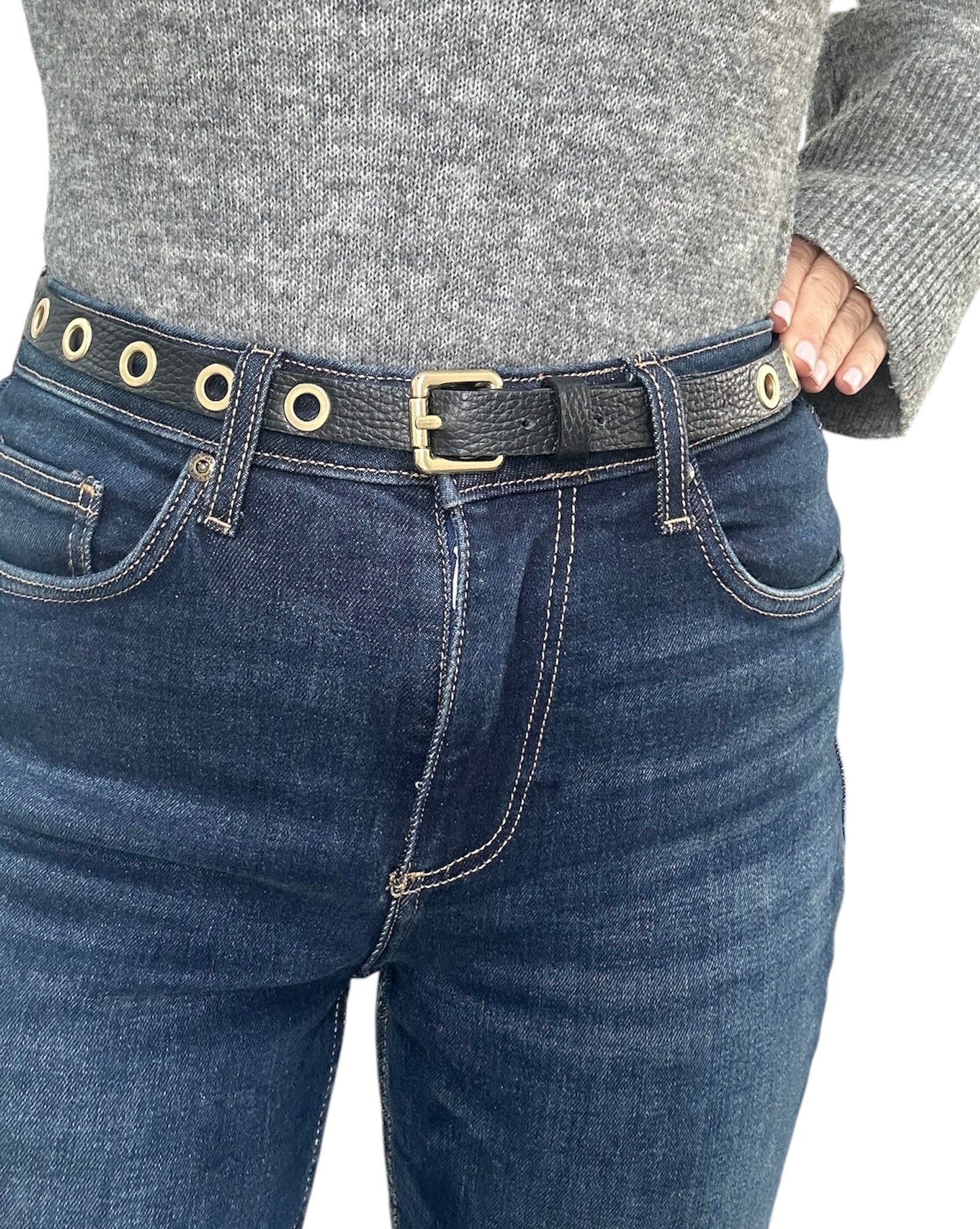 Billie Belt | Black Leather