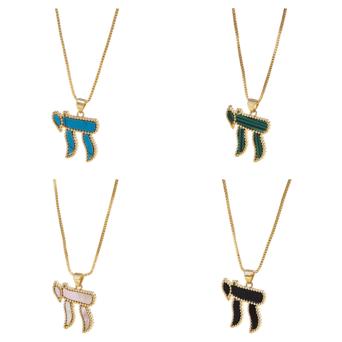 Enamel Chai Necklace | Four Colours