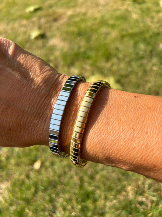 Mila Tile Bracelets | Gold or Silver