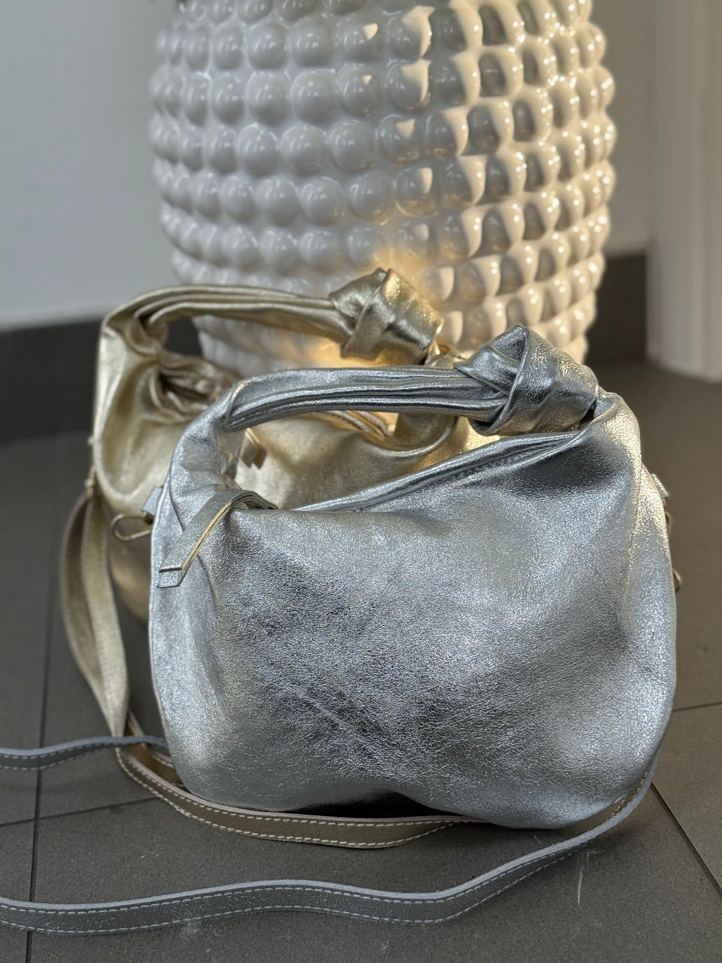 Tuscany Leather Hobo Bag | Gold