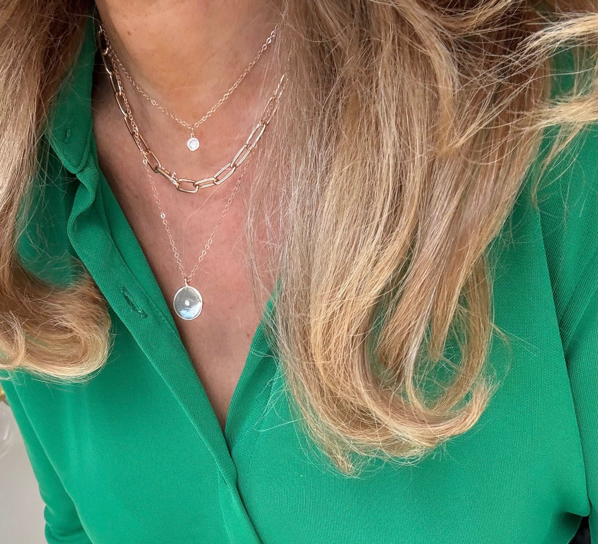 Aurora Layered Gold Necklace